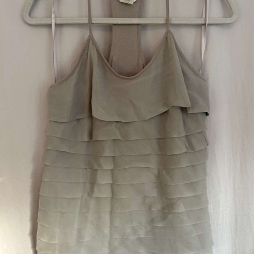 Club Monaco XS Ruffled Tank